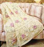 Terry Kimbrough -#800361 - Roses and Pineapples Afghan