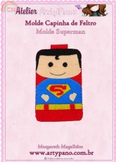 Atelier Arty Pano-Superman-Felt Mobile Phone Case/Portuguese