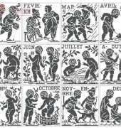 Roland Designs - Calendar from an old French Lacis Book - Free