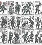 Roland Designs - Calendar from an old French Lacis Book - Free