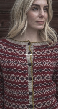 Saga Cardigan by Wenche Roald - English, Danish, Dutch, Finnish, German, Norwegian, Swedish - Free