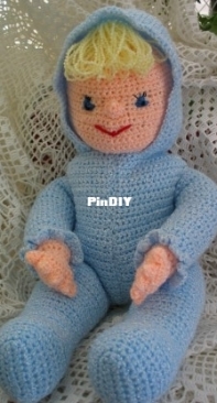 Joy Prescott Crochet - Crochet With Attitude - Blue Baby Doll