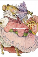 Savvy Stitches - Happy Spring Mouse - Janice St Germain JSL - Free.