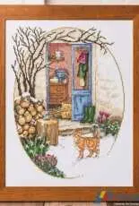 Winter Courtyard by Maria Diaz from Cross Stitch Gold 134