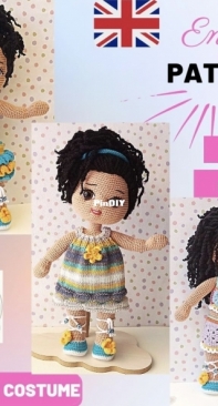 April Crochet - Nevaser - Brunette Baby April  Threesome Costume
