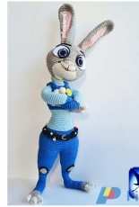 LaCigogne - Natalia Manfré - Judy Hopps Zootopia amigurumi crochet