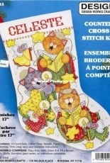 Design Works 5413 Angel Cats Stocking by Joan Elliott