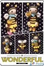 Crochet Activity ~ Lalylala in Honey Bee Costume