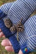 Jenjoyces Pin-Striped Fingerless Mitts by Jenjoyce Design -Free