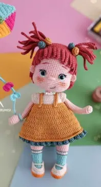 Dünyanın Amigurumisi - Bilgenur Çamtosun - Riley doll - Turkish