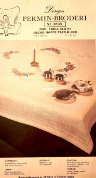 Permin of Copenhagen - 52-0135 Dug - Tablecloth XSD