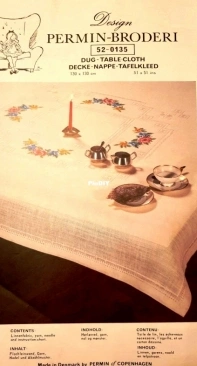 Permin of Copenhagen - 52-0135 Dug - Tablecloth XSD