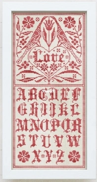Modern Folk Embroidery - A Fraktur Love Sampler  XSD+PCS