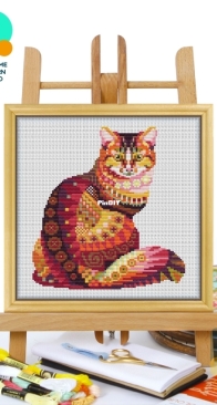 Awesome Pattern Studio - CS581 - Mandala Cat XSD