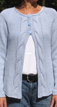 Mondo Cable Cardi by Bonne Marie Burns