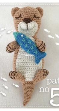 My Crochet Chums - Pia Simpson - Lockdown Ami Challenge - Number 59 - Otter and Fish - Free