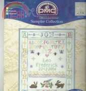 DMC K5974 Sampler Collection - Health Wealth Joy and Love Sampler