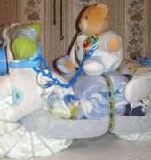 diaper cake for my grandson Maciusia