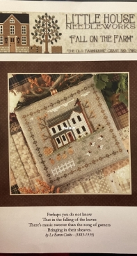 Little House Needleworks LHN Fall on the Farm Chart 2 The Old Farmhouse