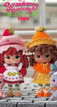 Esradesigns61 - Esra Satır - Strawberry Shortcake and Custard Cat, Angelcake and Souflle, Orange Blossom and Marmalade, Blueberry Muffin and Cheescake 1980s Version