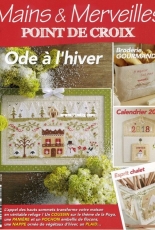 Mains & Merveilles Point de Croix - Ode à lhiver - No.124 - January-February 2018 - French