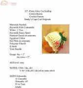 Sandys Cape Cod Originals - Sandy Powers - 127 Pretty Kitty Cat Scallop  Cotton Beanie