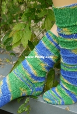 Herbstfeuer Socken by Peggy Donda-Kobert-German-Free