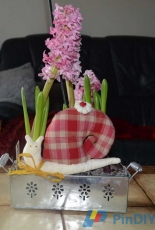un escargot fait en tissu