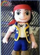 Amigurumi frikis - Silvia R - Jake and the pirates- Translated