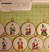 Santa ornaments