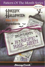 Stoney Creek Pattern Of The Month Series PM1301 May 2018  - Horrific Halloween - Ingredients