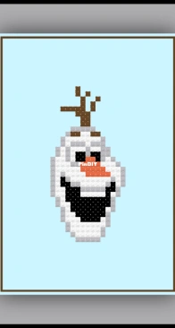 Cross Stitch Quest - Olaf Portrait - free