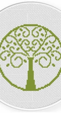 Daily Cross Stitch -Tree Emblem