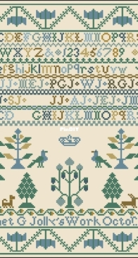 Modern Folk Embroidery - Janet Gibson Jolly 1890  XSD+PCS