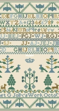 Modern Folk Embroidery - Janet Gibson Jolly 1890  XSD+PCS