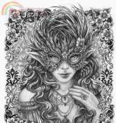 HAED HAEAS1219 Masquerade Wild Rose by Adele Sessler