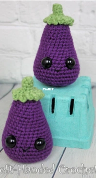 The Left-Handed Crocheter - Jennifer Adams - Eggplant