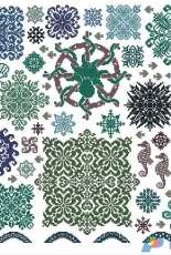 Ink Circles S1 - Sea stars in XSD