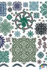 Ink Circles S1 - Sea stars in XSD