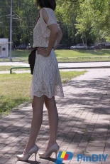 White Karin Dress  by Lacelegance