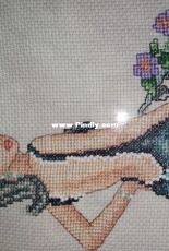 Holly Cross Stitching Art