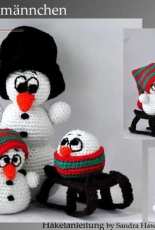 Haekelgetier - Motley Crochet Crew - Sandra Hawlik - Snowman family - Schneemannchen - German