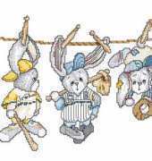 Design Works 2325 Baseball Bunny Row