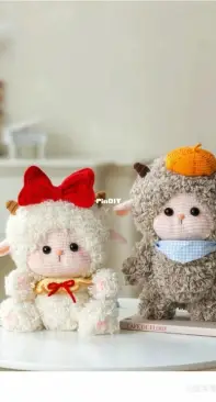 New Mommy Handmade DIY - Su Su Jie Jia - Susan's Family - SA2125 - Soft and Cute Lamb Doll - Chinese - Free