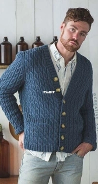 Fennel Cardigan by Jessie McKitrick - Russian