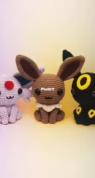 Vin Crafty - Erin Kim - No. 21 Umbreon, Eevee, Espeon