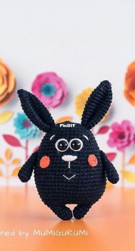 Mumigurumi - Masha Danilova - Black Bunny - Free