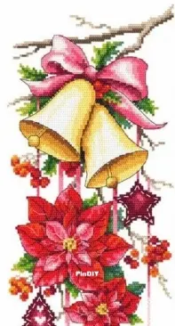 Coricamo 8784 Christmas Bells from Dein Kreuzstich Magazin 6/2018 PCS