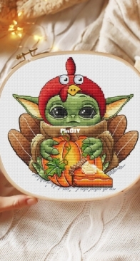MiAxStitch - Thanksgiving Day Grogu by Minasyan Yana