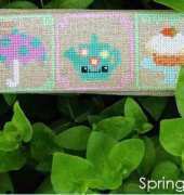 Frosted Pumpkin Stitchery Spring Sampler Week 2